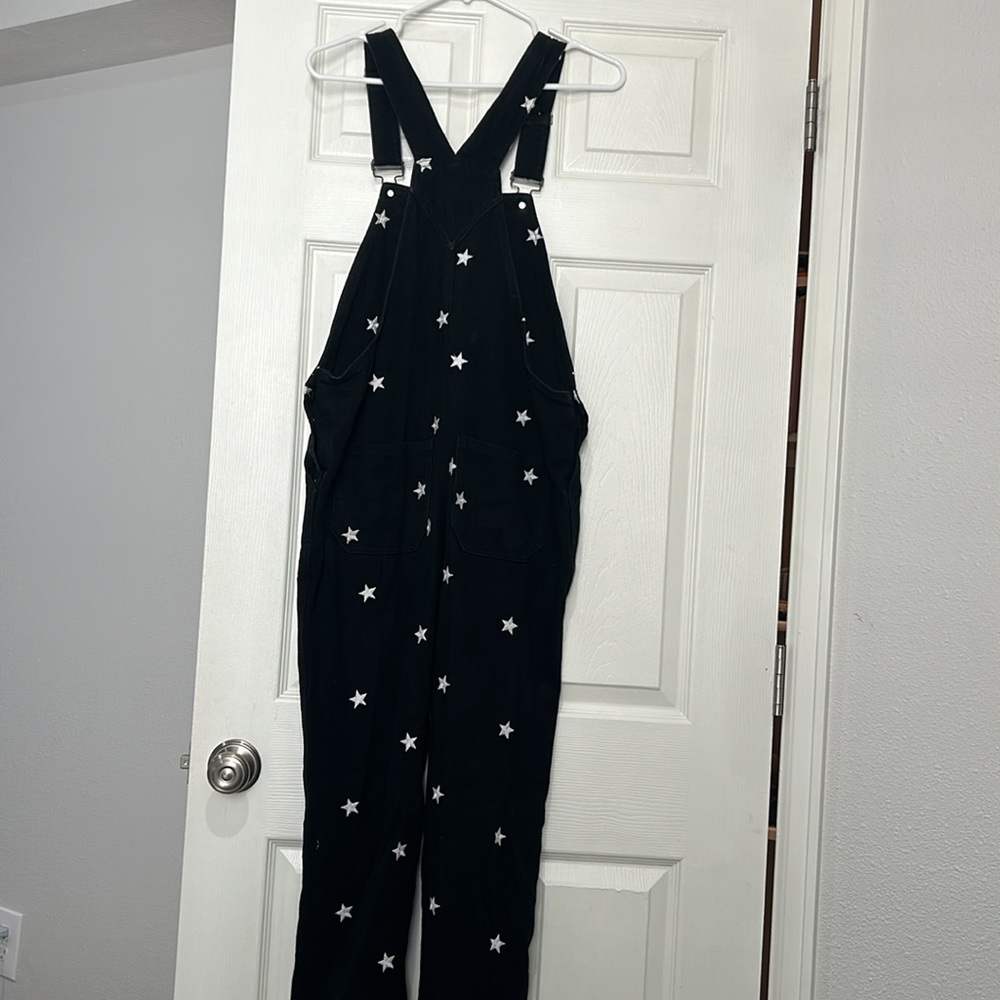 Black overalls with white stars - Picture 2 of 2